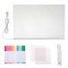 11.8 pouces X 7.9 pouces LEDs Message Board Tablet Kit Set avec 12 marqueurs colorés
