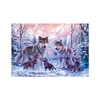 12 * 16 pouces / 30 * 40 cm BRICOLAGE 5D Diamant Peinture Kit Loups Résine Strass Mosa que Broderie Point De Croix Artisanat Maison Mur Décor