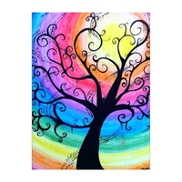 12 * 16 pouces arbres bricolage 5D diamant peinture kit plein foret diamant peinture acrylique strass mosa que peinture artisanat maison décoration murale cadeau sans cadre