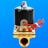 1/2 `` NPT AC110V électrovanne électrique en laiton normalement fermée eau huile air gaz