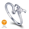 12 Constellations Exquise Glistening Retro Lovers Anneau Femmes Antique Élégant Attrayant En Alliage de Zinc Bague