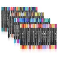 12 couleurs / Set Marqueur Stylo de repérage Twin Tip Broyeur Stylos à croquis Encre à base d