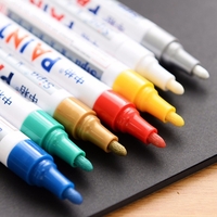 12 couleurs imperméable stylo de voiture pneu pneu bande de roulement en caoutchouc en métal peinture permanente marqueurs graffiti marqueur gras marqueur