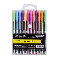 12 couleurs (pas de doublons) Kit de stylos G-el 1mm stylo L-ead pour dessiner des livres de coloriage pour adultes marqueurs d