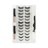 12 paires de cils magnétiques aimant Eyeliner liquide et cils magnétiques et pinces à épiler ensemble imperméable longue durée outils de maquillage d