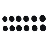 12 PCS / 6 Paires Écouteurs De Remplacement Oreilles Conseils Oreillettes Conseils En Silicone pour Écouteurs Intra-Auriculaires 3 Tailles Petit Moyen Grand Accessoires Pour Casque