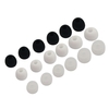 12 PCS / 6 Paires Écouteurs De Remplacement Oreilles Conseils Oreillettes Conseils En Silicone pour Écouteurs Intra-Auriculaires 3 Tailles Petit Moyen Grand Accessoires Pour Casque