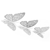 12 pcs / ensemble Vivid 3D Papillon Stickers Muraux Amovible Mural Autocollants DIY Art Stickers Muraux Décor avec de la Colle pour Chambre Noce - Or