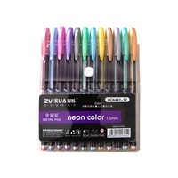 12 pcs Couleur Gel Stylos Ensemble Neutre Stylo Marqueur pour Écriture Marquage Dessin Peinture Livres à Colorier DIY Cadeau Cartes Photo Album Art Projet pour Office School Students Adultes,  Glitter Pen