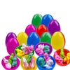 12 PCS Oeufs De Pâques Avec 36 PCS Animaux Jouets pour La Chasse Aux Oeufs De Pâques Fête De Pâques Enfants Salle De Classe Prix Fournitures Cadeau D