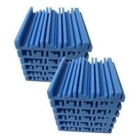 12 pièces 10 * 10 * 2 pouces panneaux de mousse acoustique de Studio haute densité isolation phonique mousse ignifuge