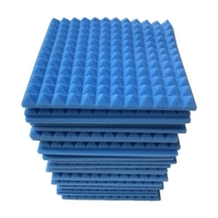 12 pièces 12 * 12 * 1 pouces haute densité Studio mousse acoustique panneaux isolation phonique mousse ignifuge