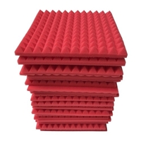 12 pièces 12 * 12 * 1 pouces haute densité Studio mousse acoustique panneaux isolation phonique mousse ignifuge