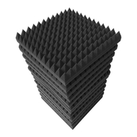 12 pièces 12 * 12 * 2 pouces panneaux de mousse acoustique de Studio haute densité isolation phonique mousse ignifuge