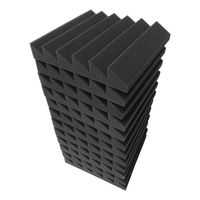 12 pièces 12 * 12 * 2 pouces panneaux de mousse acoustique de Studio haute densité isolation phonique mousse ignifuge