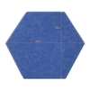 12 pièces 14 * 13 * 0.4in panneaux acoustiques conception hexagonale fibre de Polyester matériau isolation phonique et thermique panneau insonorisant