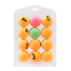 12 pièces colorées balles de ping-pong tennis de table décor balles multi-fonctionnel balle de ping-pong amateur formation pratique balles divertissement jouet cadeau