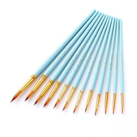 12 pièces ensemble de pinceaux d