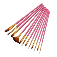 12 pièces ensemble de pinceaux ensemble de pinceaux d