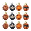 12 pièces Halloween suspendu signe décorations Halloween boules effrayant motif Halloween fête à thème maison hantée fournitures
