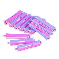 12 pièces Salon Voiles à froid Rouleau de cheveux avec bande de caoutchouc Curling Curler Perms Coiffure Styling Tool pour filles Femmes Cheveux DIY