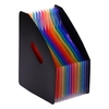 12 poches extensible dossier de fichiers accordéon organisateur de fichiers A4 taille de lettre organisateur de documents support de fichiers couleur arc-en-ciel pour l