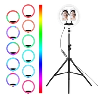 12 pouces RGB LED Ring Light Dimmable Selfie Circle Lamp Fill in Light