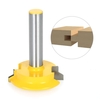 1/2 "Shank Drawer Front Joint Routier droit et rouleau de coupe Fraiseuse à billes Outil de découpe à ciseaux Outils à bois Réversible