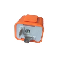 12 V 2 Broches Vitesse Réglable LED Indicateur Flasher Clignotant Relais Relais Résistance Fix Hyper Contrôle Flash pour Moto Orange Couleur