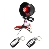 12 V Pratique Antivol Vibrations Alarme Antivol Véhicule à Sens Unique avec 2 Télécommandes