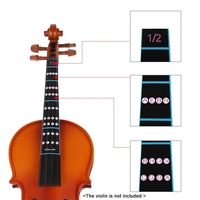 1/2 Violon Violon Finger Guide Fingerboard Autocollant Étiquette Intonation Chart Marqueur Fretboard pour la pratique débutants