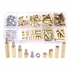 120 pièces vis à écrou H-ex en laiton Spacer Assortiment Kit Set Box Design M 3 mâle femelle entretoises pour carte P-CB R-epairing Rénovation
