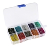120 pièces/boîte mini-fusibles à lame automatique ensemble 2-35A assortis à code couleur sculpté indice de puissance voiture Van vélo camion fusible