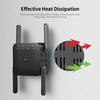 1200Mbps Double Fréquence 2.4G / 5G Répéteur Sans Fil Amplificateur de Signal WiFi WiFi Range Extender pour Home Office Noir US Plug