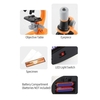 1200X Microscope enfants Microscope optique avec lumière LED Collection bouteilles 12pcs diapositives pour enfants étudiant débutant Science jouet éducatif