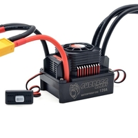 120A ESC avec prise BEC XT60 3-6S Lipo ESC sans balais étanche pour 1/8 RC voiture tout-terrain contrôleur de vitesse électronique de voiture sur chenilles