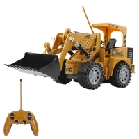 1/24 2.4GHz 5CH télécommande Bulldozer RC Construction ingénierie véhicules jouets éducatifs pour les enfants avec de la musique légère