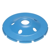 125mm 5 "Diamant 2 Rangée Segment Meule Disque Disque Bol Coupe Grinder Tasse 22mm Trou Intérieur pour Béton Granit Maçonnerie Pierre Céramique Terrazzo Marbre Bâtiment Industrie