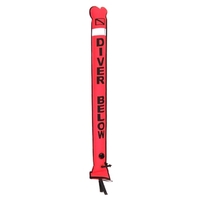 1.2M Coloré Visible Gonflable Signal Tube Plongée Surface Signal Marqueur Bouée Saucisse Signal Marqueur Plongée Sous-Marine Accessoire