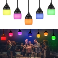 12pcs ampoules incassables LED guirlande lumineuse avec abat-jour en silicone coloré