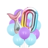 12PCS Mermaid Tail Balloons Birthday Party Decorations Set Boys Girls Birthday Party Supplies Reusable Foil Balloons for Baby Shower Birthday Party Decorations