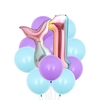 12PCS Mermaid Tail Balloons Birthday Party Decorations Set Boys Girls Birthday Party Supplies Reusable Foil Balloons for Baby Shower Birthday Party Decorations