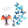 12Pcs Stickers Muraux Double-layerd PVC Forme Papillon Sticker Mural Autocollant