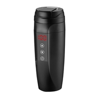12V / 24V 90W tasse de chauffage de voiture eau chaude bouilloire électrique tasse bouteille en acier inoxydable 450ML avec contrôle de température 25-100℃