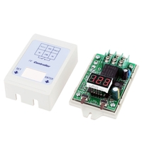 12V 24V DC LED affichage numérique de la tension compteur Test contrôle Timer temps retard Switch Module relais avec étui