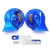 12V 2Pcs fort Air électrique escargot corne double ton escargot corne pour motos voitures petit Yact