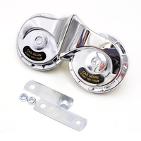 12V 2Pcs fort Air électrique escargot corne double ton escargot corne pour motos voitures petit Yact