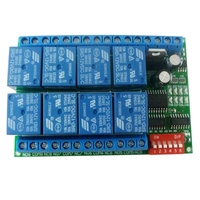 12V 8CH RS485 Relay Modbus RTU Protocole Serial Port Commutateur de télécommande pour carte de contrôle PLC