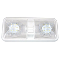 12V RV LED Light Square Double Dôme Lumière Pour Remorque RV Marine