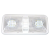 12V RV LED Light Square Double Dôme Lumière Pour Remorque RV Marine